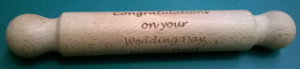 picture of engraved rolling pin